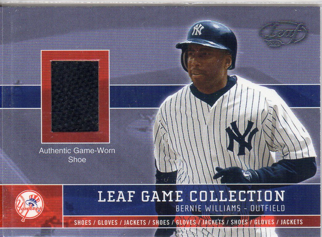 2003 Leaf Game Collection #7 Bernie Williams Shoe