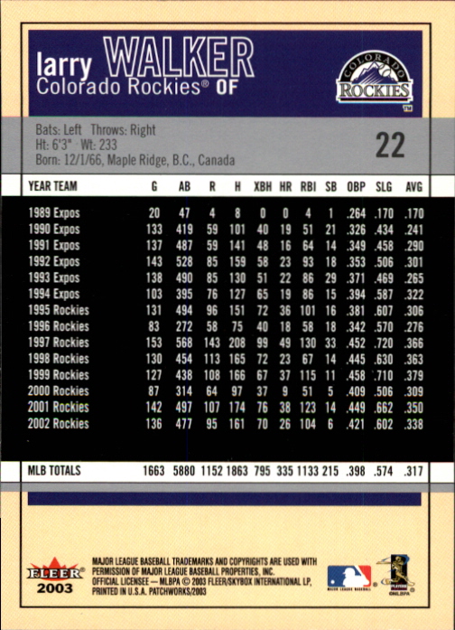 2003 Fleer Patchworks Baseball "Main Set" Cards - Picture 39 of 189