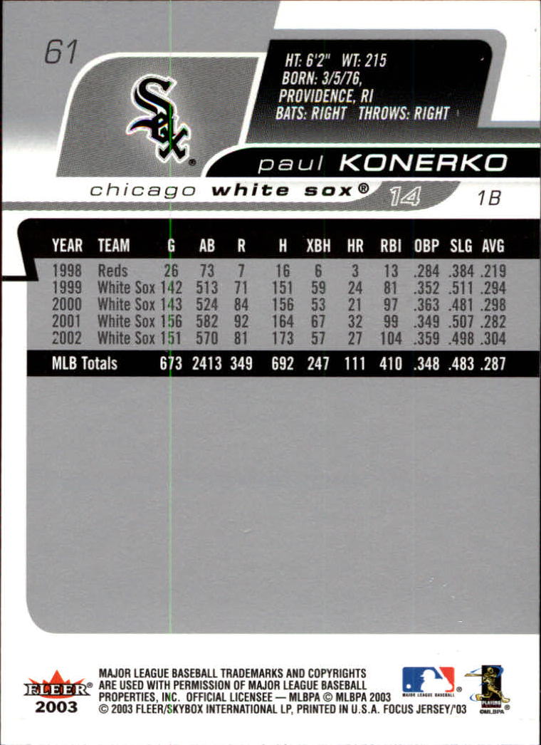B1722- 2003 Fleer Focus JE BB #s 1-190 +Inserts -You Pick- 15+ FREE US SHIP - Picture 111 of 327