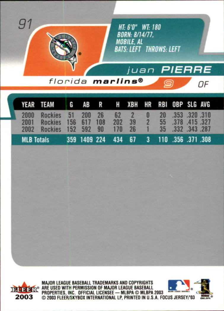 B1722- 2003 Fleer Focus JE BB #s 1-190 +Inserts -You Pick- 15+ FREE US SHIP - Picture 169 of 327