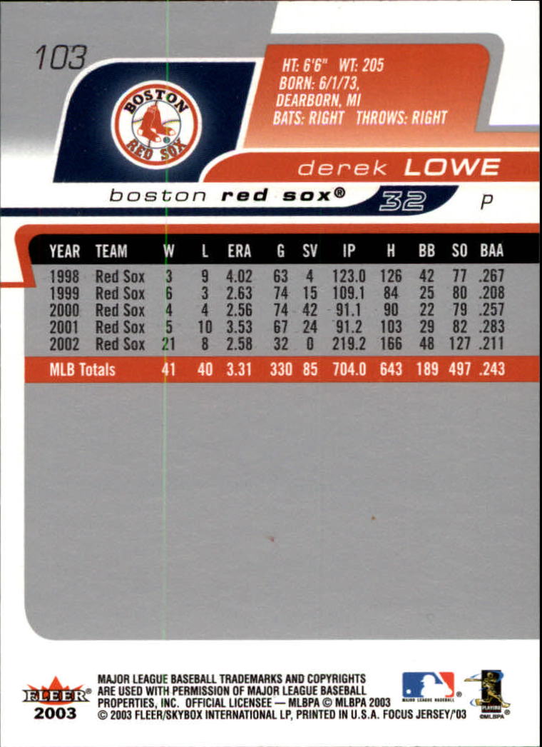 B1722- 2003 Fleer Focus JE BB #s 1-190 +Inserts -You Pick- 15+ FREE US SHIP - Picture 193 of 327