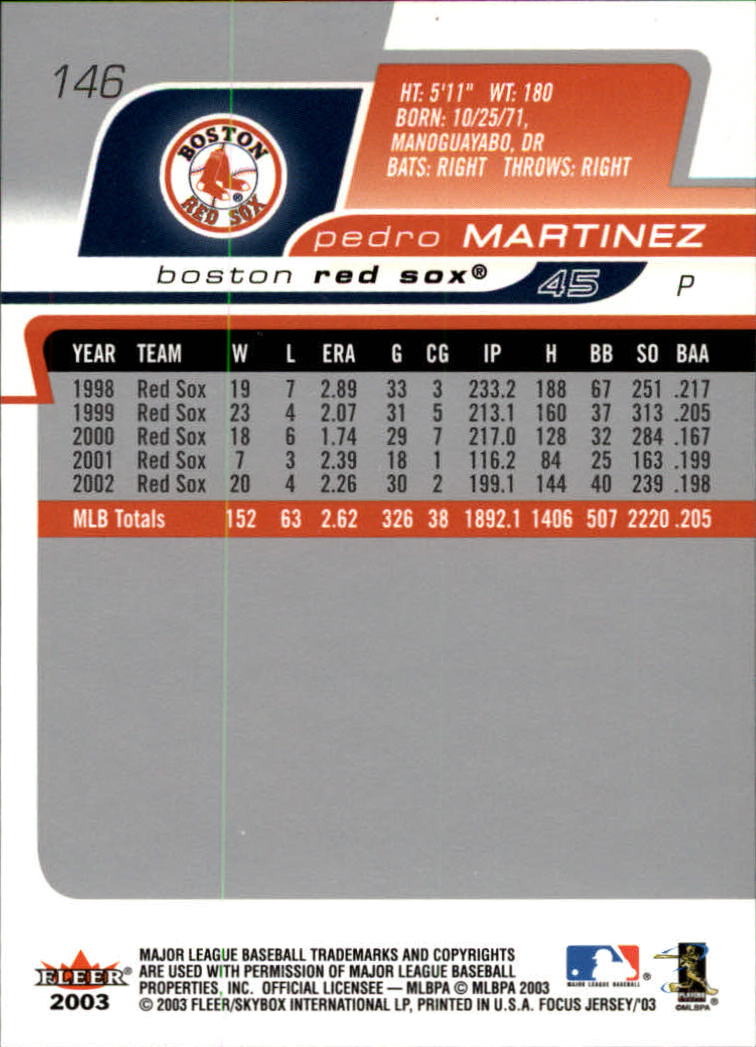 B1722- 2003 Fleer Focus JE BB #s 1-190 +Inserts -You Pick- 15+ FREE US SHIP - Picture 279 of 327