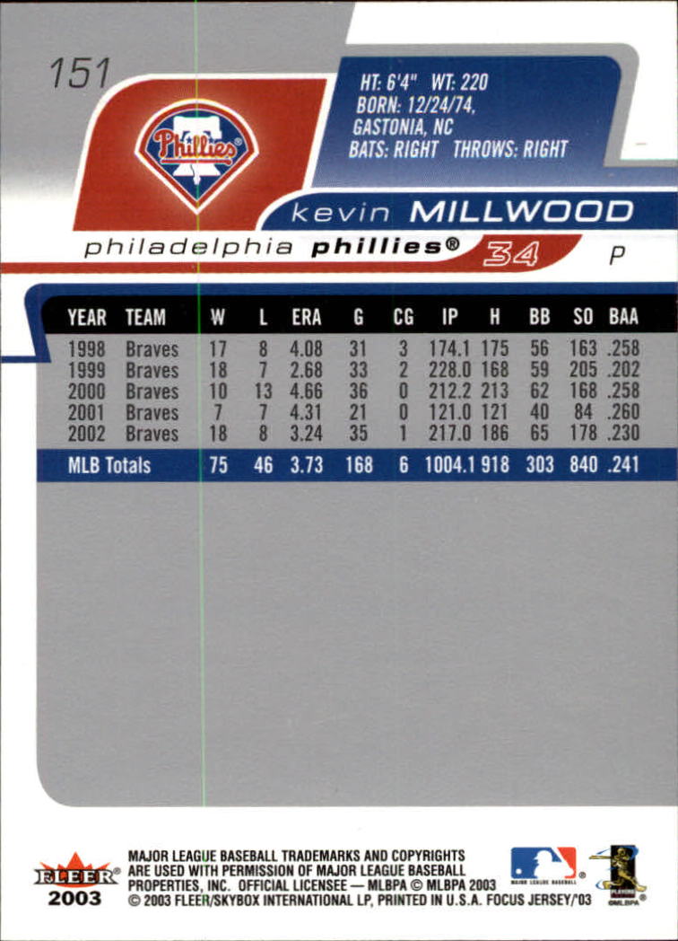 B1722- 2003 Fleer Focus JE BB #s 1-190 +Inserts -You Pick- 15+ FREE US SHIP - Picture 289 of 327
