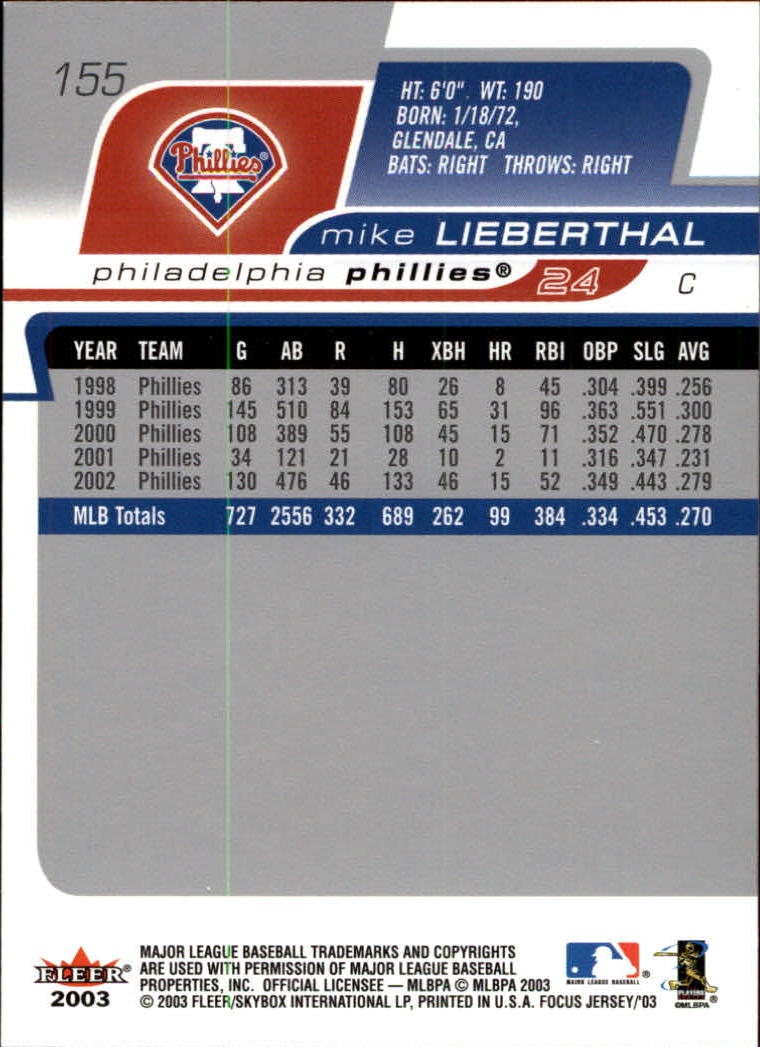 B1722- 2003 Fleer Focus JE BB #s 1-190 +Inserts -You Pick- 15+ FREE US SHIP - Picture 297 of 327