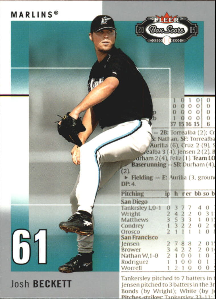 Buy Josh Beckett Cards Online  Josh Beckett Baseball Price Guide