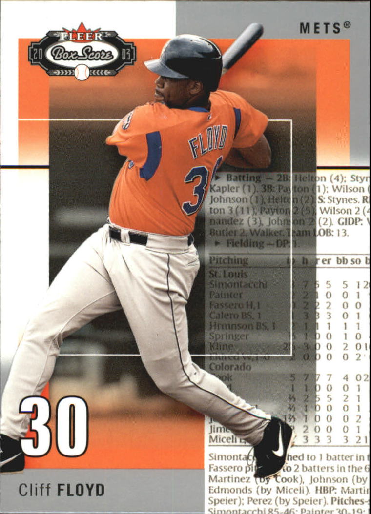 B1527- 2003 Fleer Box Score BB Cards 1-245 +Inserts -You Pick- 15+ FREE US SHIP - Picture 36 of 249