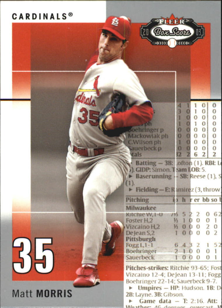 B1527- 2003 Fleer Box Score BB Cards 1-245 +Inserts -You Pick- 15+ FREE US SHIP - Picture 40 of 249