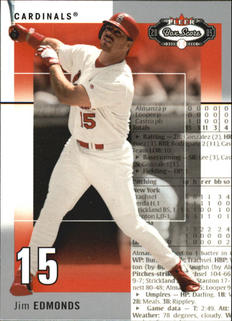 B1527- 2003 Fleer Box Score BB Cards 1-245 +Inserts -You Pick- 15+ FREE US SHIP - Picture 70 of 249