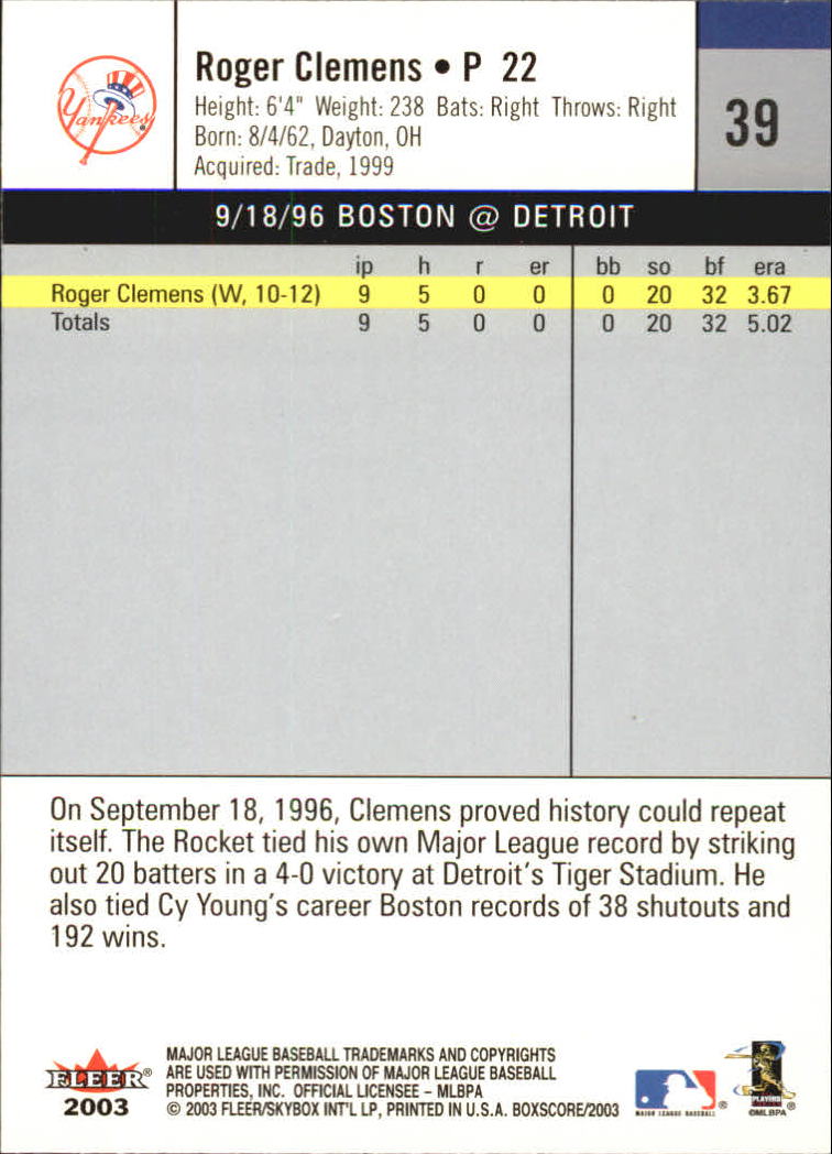 B1527- 2003 Fleer Box Score BB Cards 1-245 +Inserts -You Pick- 15+ FREE US SHIP - Picture 73 of 249