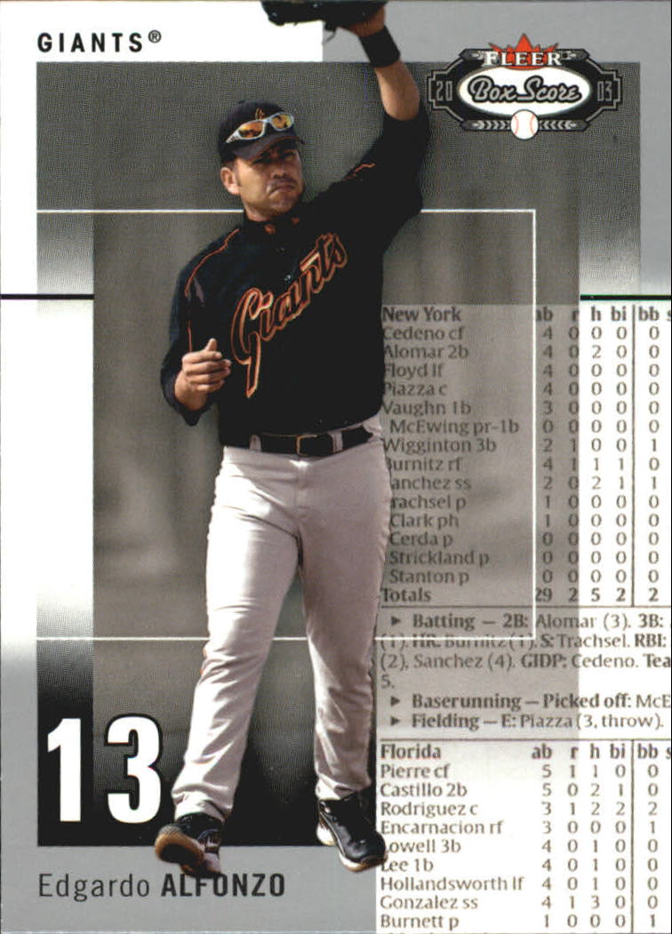 B1527- 2003 Fleer Box Score BB Cards 1-245 +Inserts -You Pick- 15+ FREE US SHIP - Picture 94 of 249