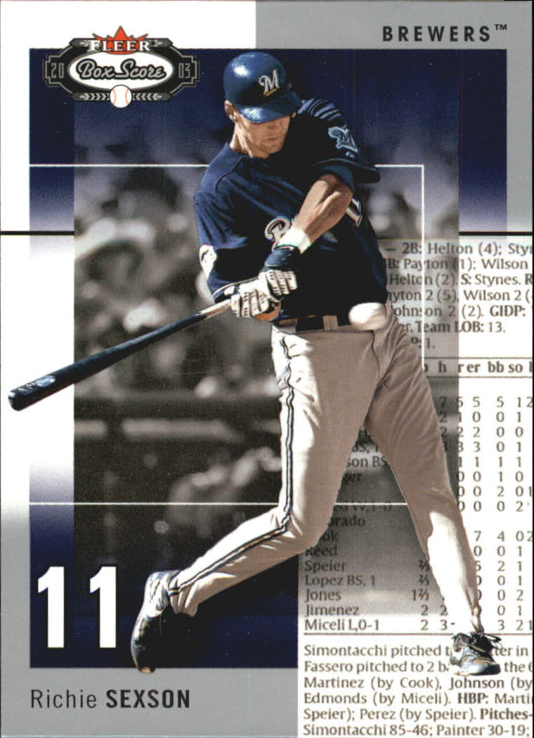 B1527- 2003 Fleer Box Score BB Cards 1-245 +Inserts -You Pick- 15+ FREE US SHIP - Picture 108 of 249