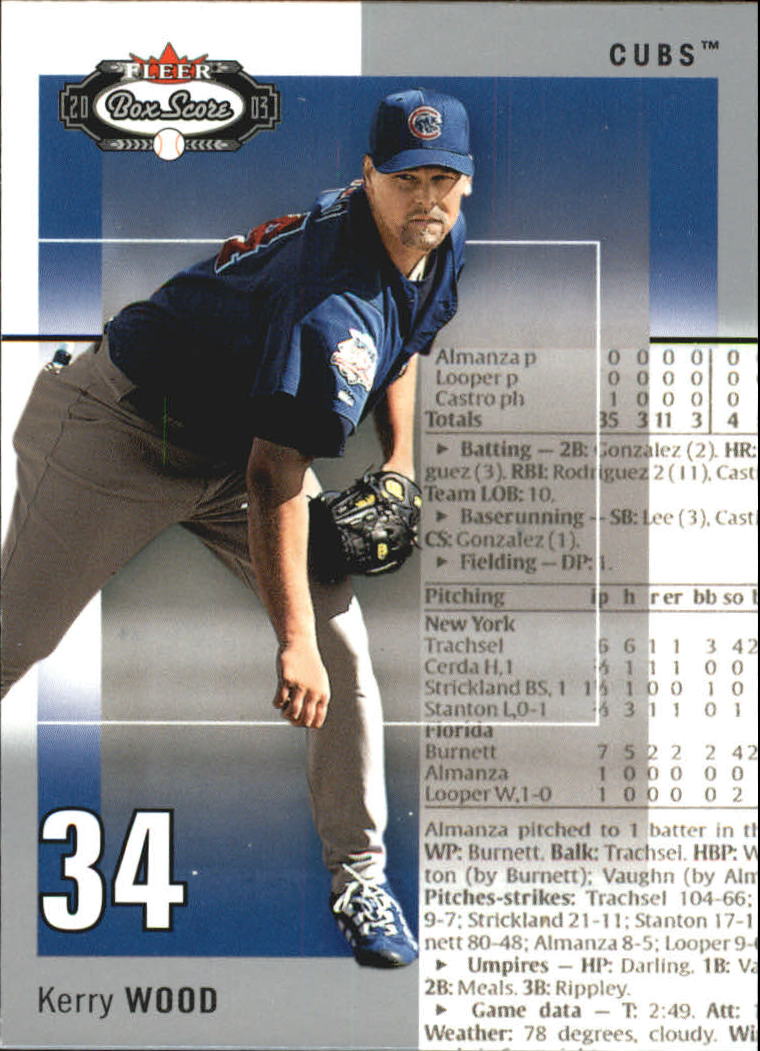 B1527- 2003 Fleer Box Score BB Cards 1-245 +Inserts -You Pick- 15+ FREE US SHIP - Picture 124 of 249