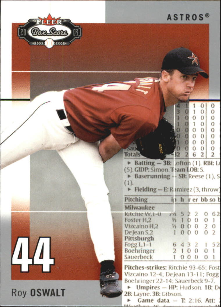 B1527- 2003 Fleer Box Score BB Cards 1-245 +Inserts -You Pick- 15+ FREE US SHIP - Picture 126 of 249
