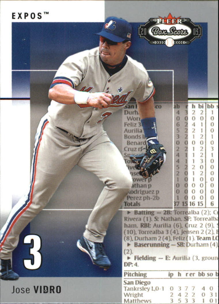 B1527- 2003 Fleer Box Score BB Cards 1-245 +Inserts -You Pick- 15+ FREE US SHIP - Picture 136 of 249