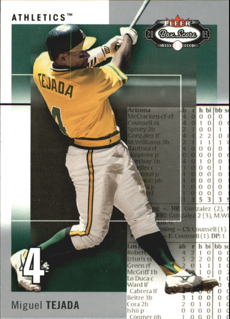B1527- 2003 Fleer Box Score BB Cards 1-245 +Inserts -You Pick- 15+ FREE US SHIP - Picture 152 of 249