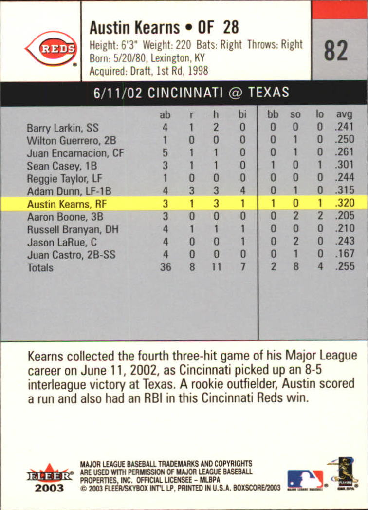B1527- 2003 Fleer Box Score BB Cards 1-245 +Inserts -You Pick- 15+ FREE US SHIP - Picture 155 of 249