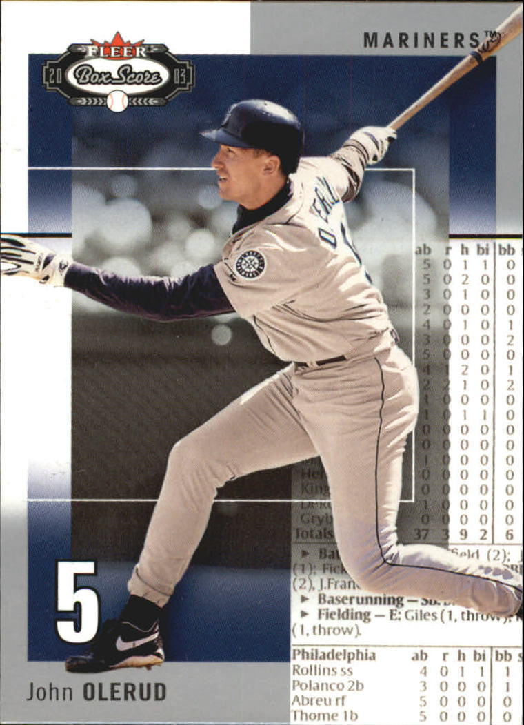 B1527- 2003 Fleer Box Score BB Cards 1-245 +Inserts -You Pick- 15+ FREE US SHIP - Picture 158 of 249