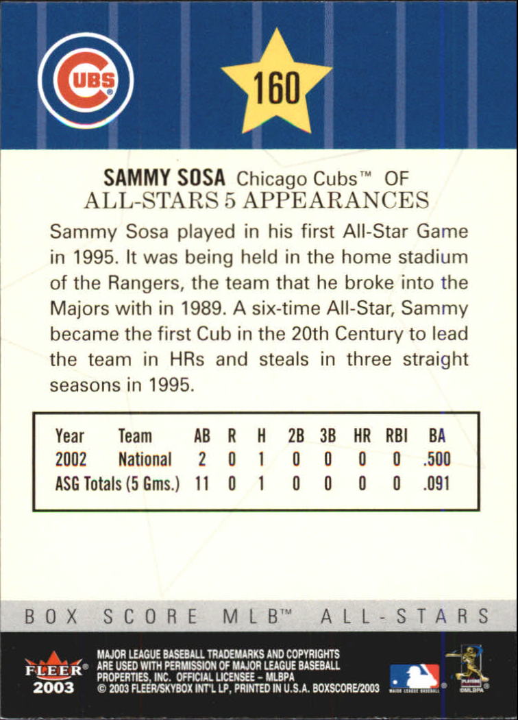 B1527- 2003 Fleer Box Score BB Cards 1-245 +Inserts -You Pick- 15+ FREE US SHIP - Picture 243 of 249