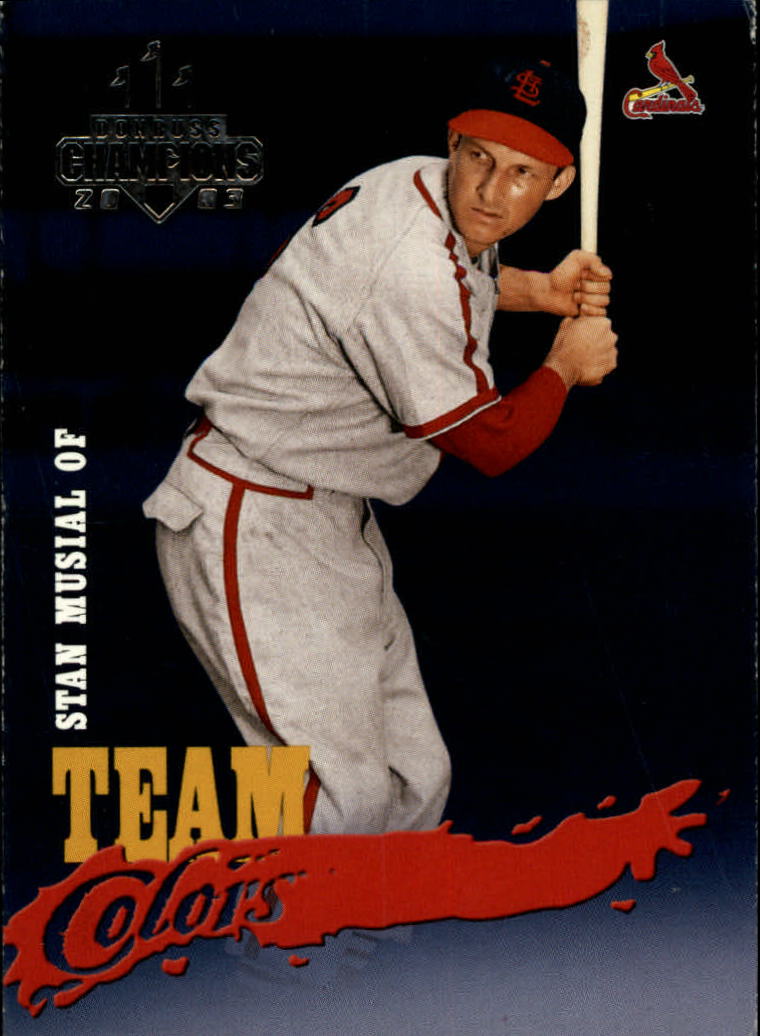 2003 Donruss Champions Team Colors #10 Stan Musial