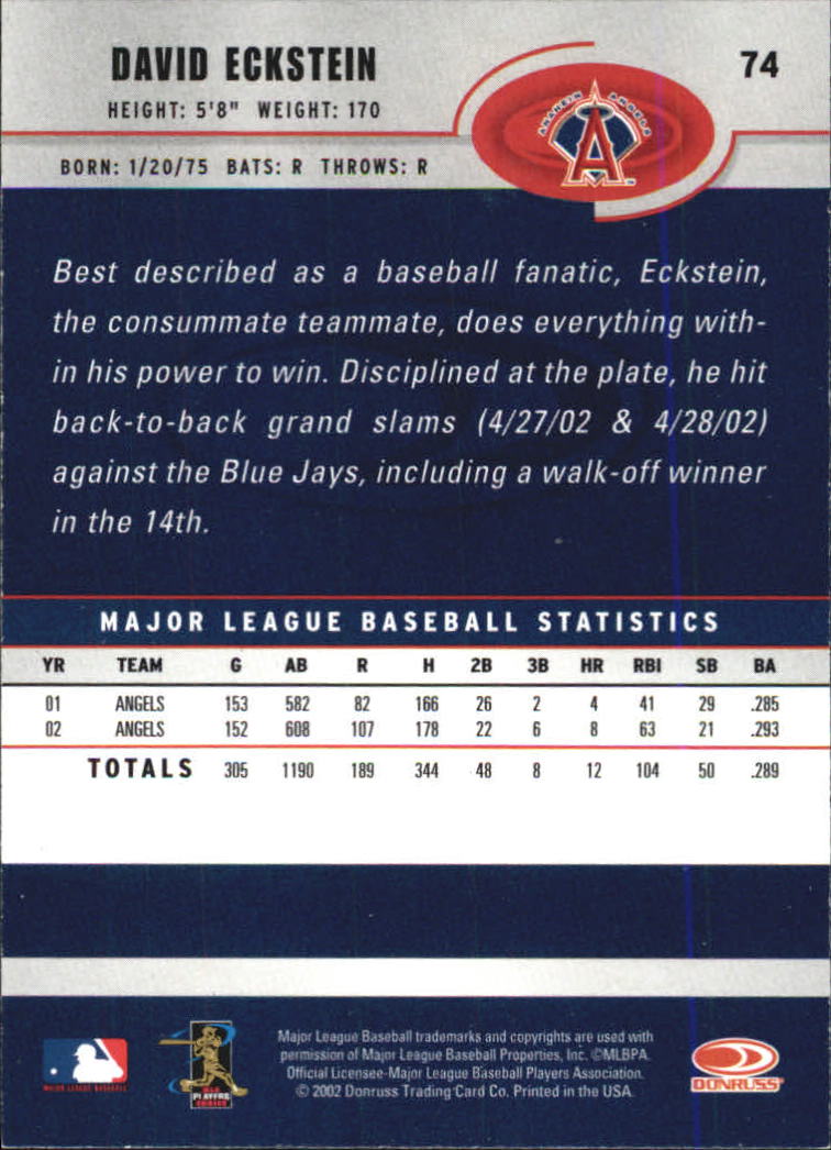 A1894- 2003 Donruss Baseball Karten 1-250 + Rookies -du Pick- 15 + Free US - Bild 137 von 481