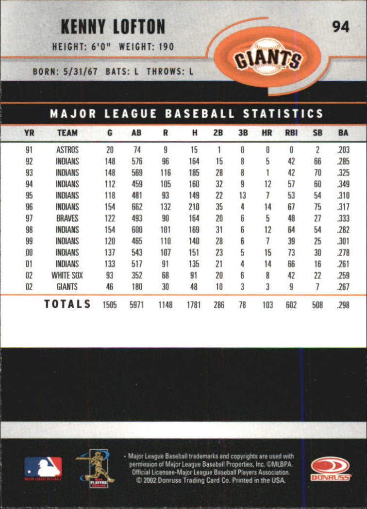 A1894- 2003 Donruss Baseball Karten 1-250 + Rookies -du Pick- 15 + Free US - Bild 177 von 481