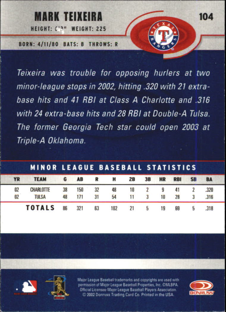 A1894- 2003 Donruss Baseball Karten 1-250 + Rookies -du Pick- 15 + Free US - Bild 195 von 481