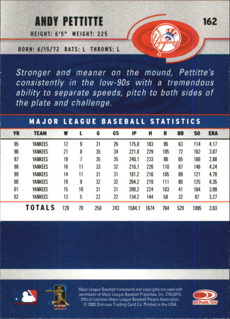 A1894- 2003 Donruss Baseball Karten 1-250 + Rookies -du Pick- 15 + Free US - Bild 305 von 481