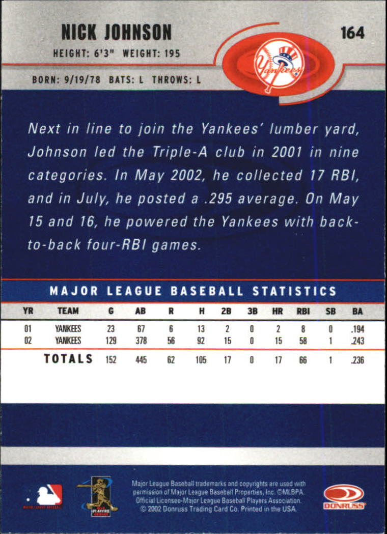 A1894- 2003 Donruss Baseball Karten 1-250 + Rookies -du Pick- 15 + Free US - Bild 309 von 481