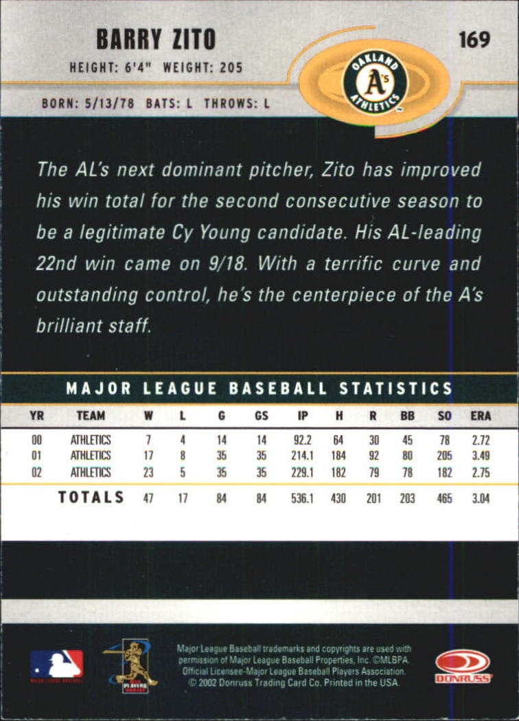A1894- 2003 Donruss Baseball Karten 1-250 + Rookies -du Pick- 15 + Free US - Bild 319 von 481