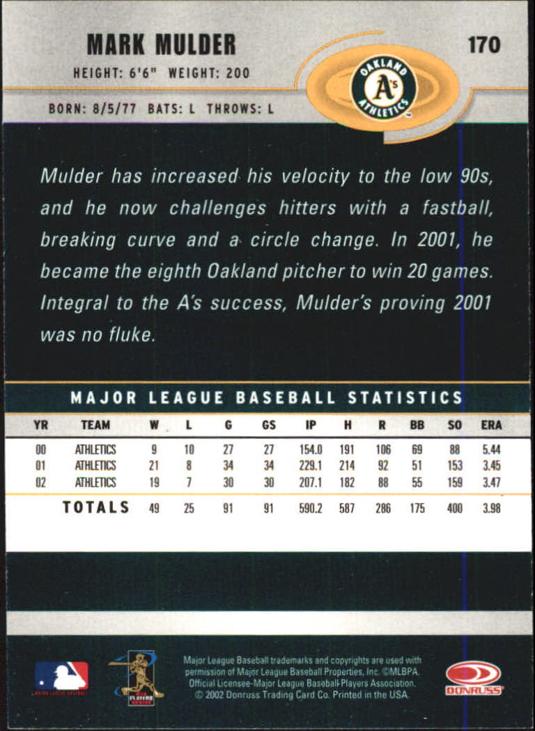 A1894- 2003 Donruss Baseball Karten 1-250 + Rookies -du Pick- 15 + Free US - Bild 321 von 481