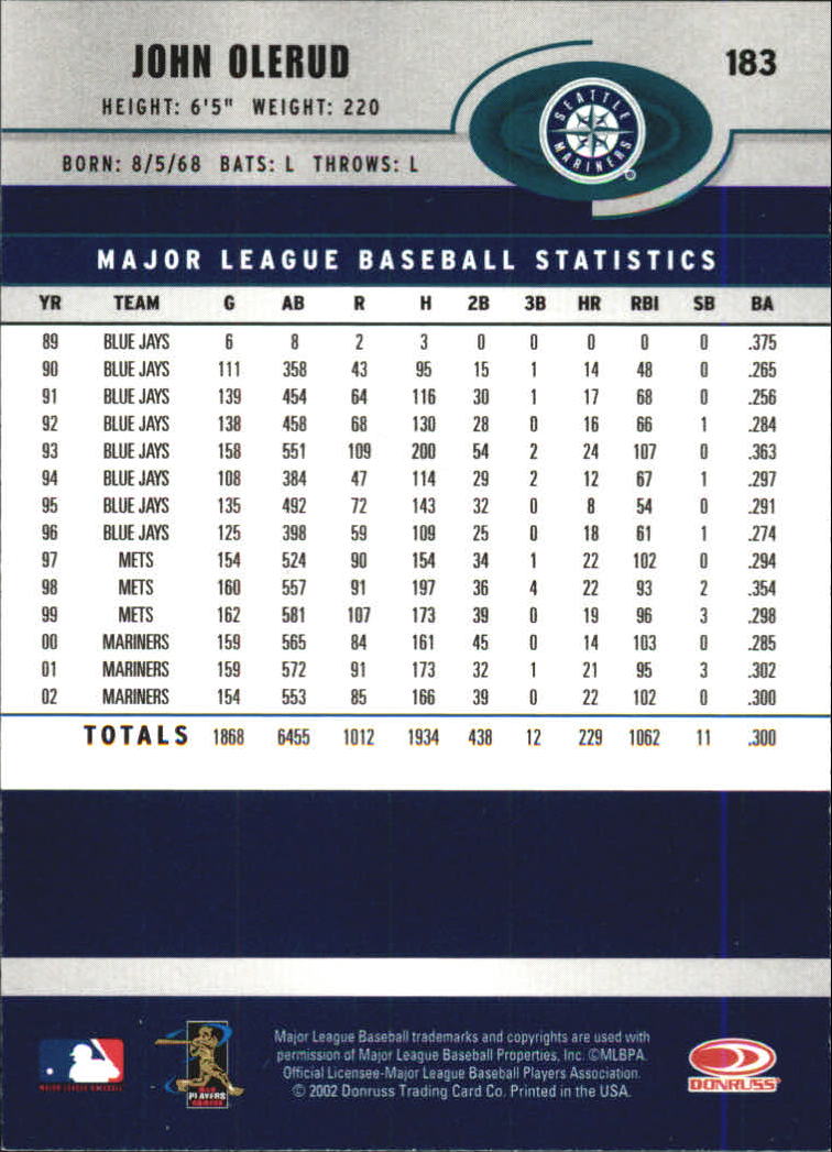 A1894- 2003 Donruss Baseball Karten 1-250 + Rookies -du Pick- 15 + Free US - Bild 347 von 481