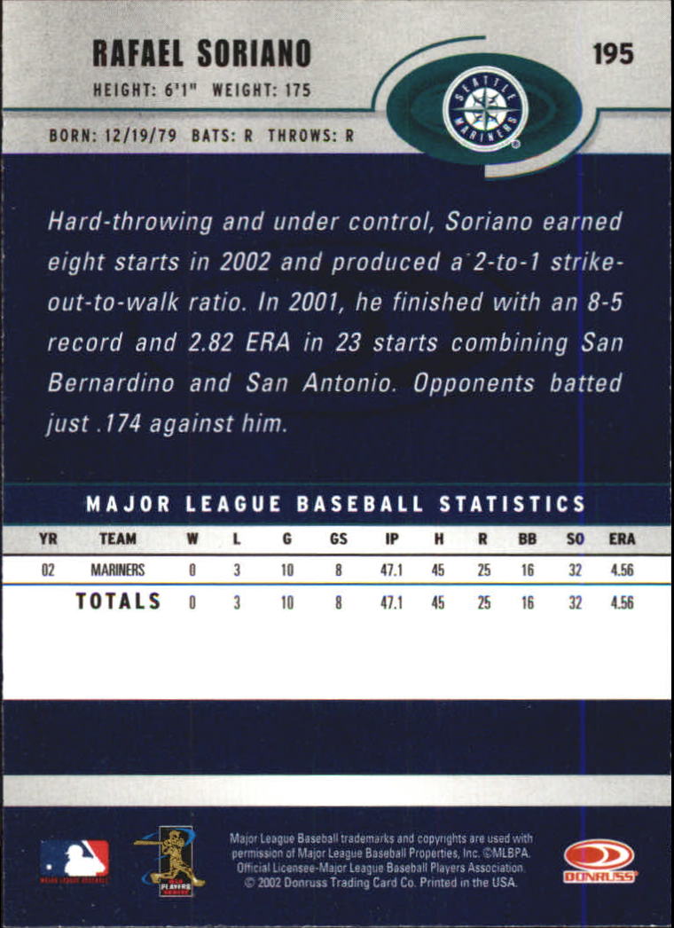 A1894- 2003 Donruss Baseball Karten 1-250 + Rookies -du Pick- 15 + Free US - Bild 371 von 481