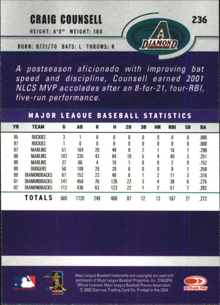A1894- 2003 Donruss Baseball Karten 1-250 + Rookies -du Pick- 15 + Free US - Bild 453 von 481