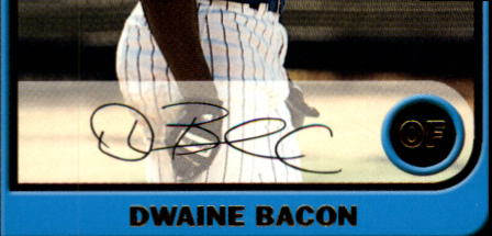 2003 Bowman #175 Dwaine Bacon RC