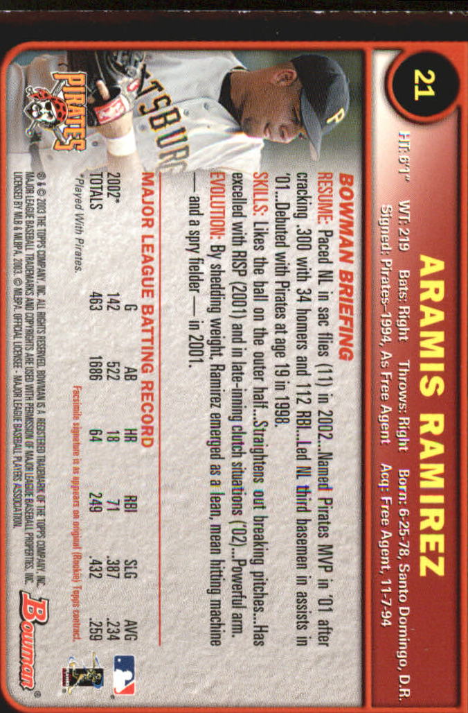 2003 Bowman Baseball "Gold" Parallel Cards - Picture 29 of 337