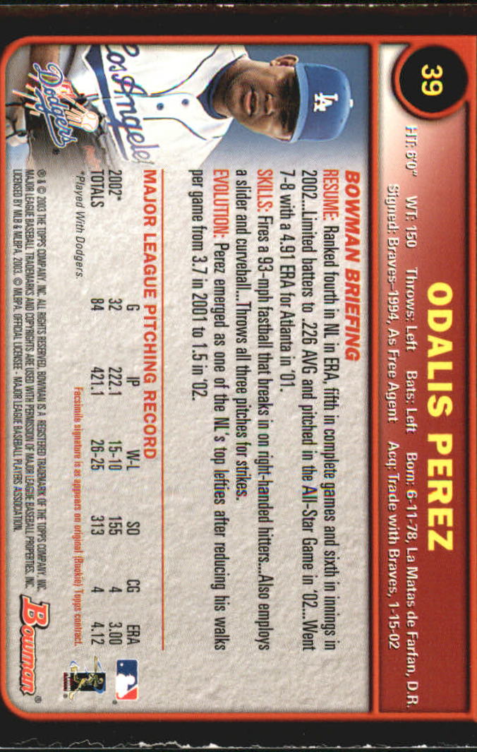 2003 Bowman Baseball "Gold" Parallel Cards - Picture 59 of 337