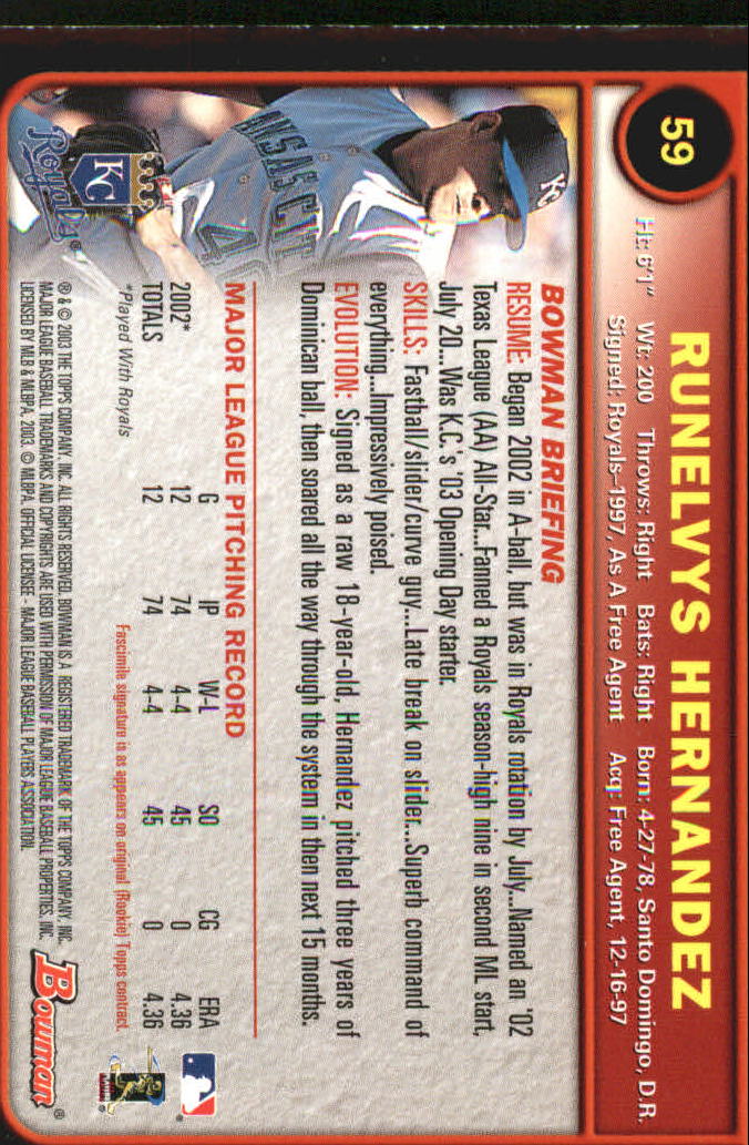 2003 Bowman Baseball "Gold" Parallel Cards - Picture 83 of 337