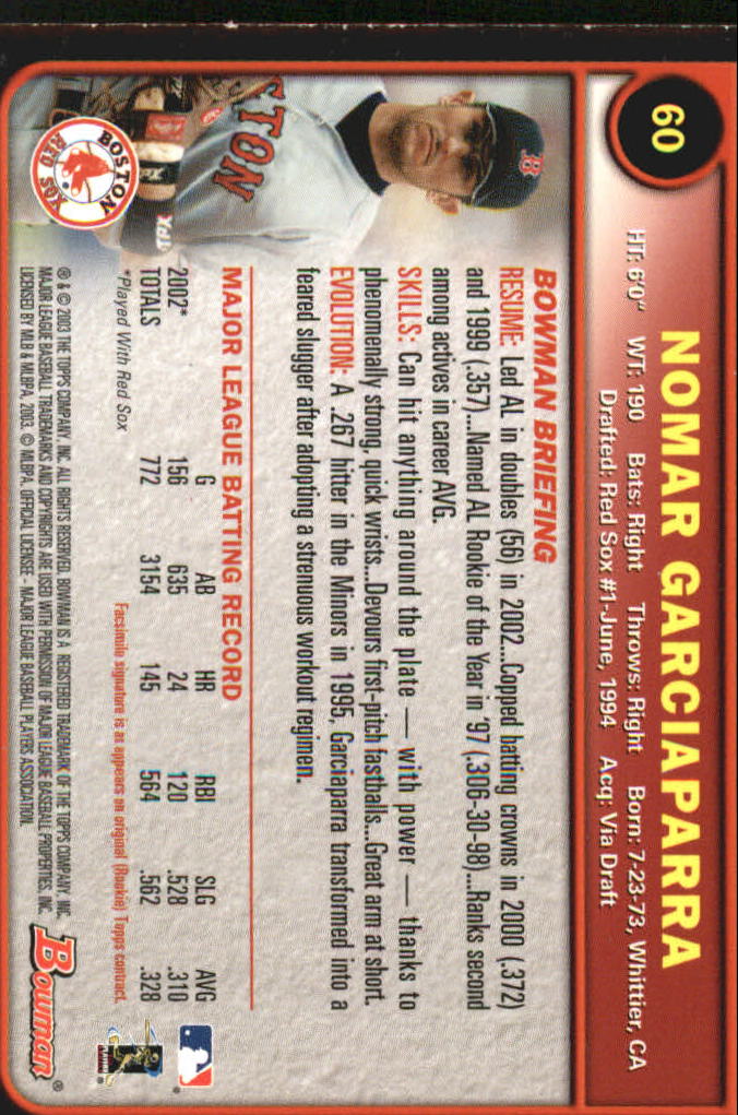 2003 Bowman Baseball "Gold" Parallel Cards - Picture 85 of 337
