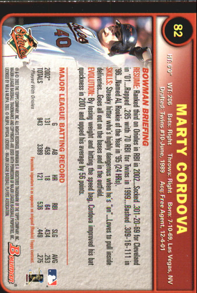 2003 Bowman Baseball "Gold" Parallel Cards - Picture 115 of 337
