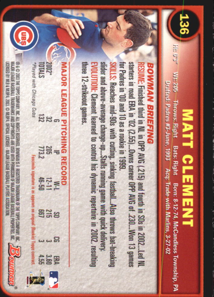 2003 Bowman Baseball "Gold" Parallel Cards - Picture 175 of 337