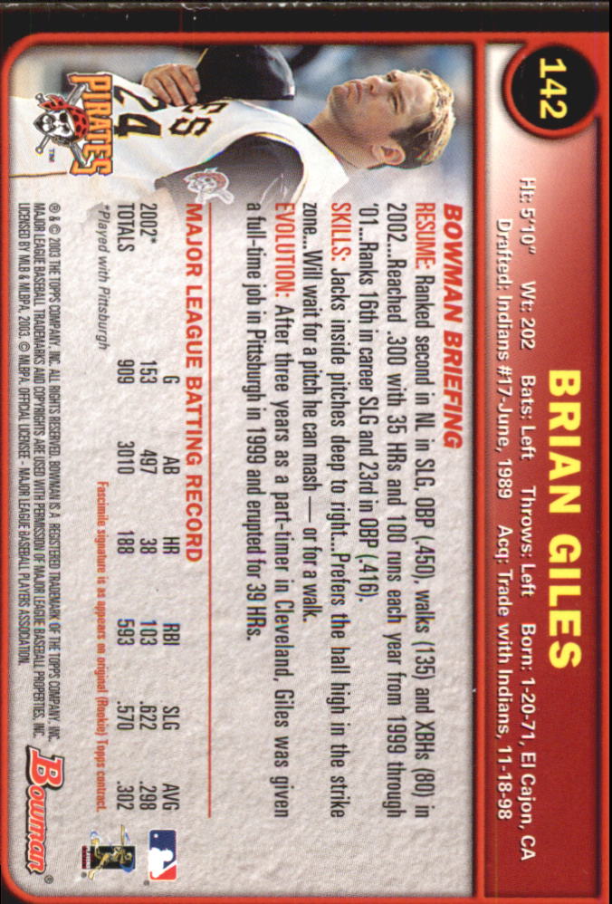 2003 Bowman Baseball "Gold" Parallel Cards - Picture 181 of 337