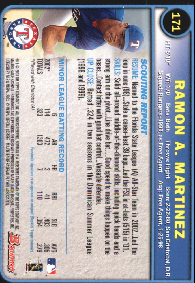 2003 Bowman Baseball "Gold" Parallel Cards - Picture 199 of 337