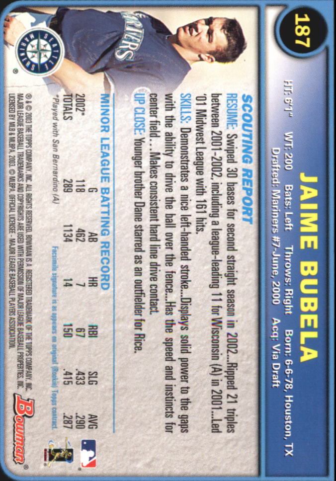 2003 Bowman Baseball "Gold" Parallel Cards - Picture 209 of 337
