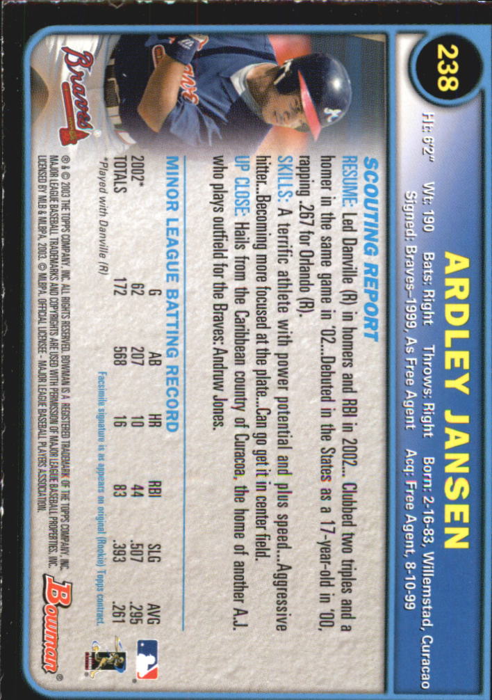 2003 Bowman Baseball "Gold" Parallel Cards - Picture 251 of 337