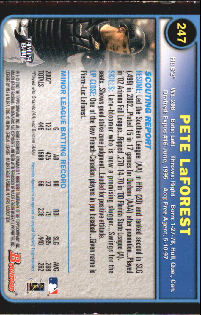 2003 Bowman Baseball "Gold" Parallel Cards - Picture 263 of 337