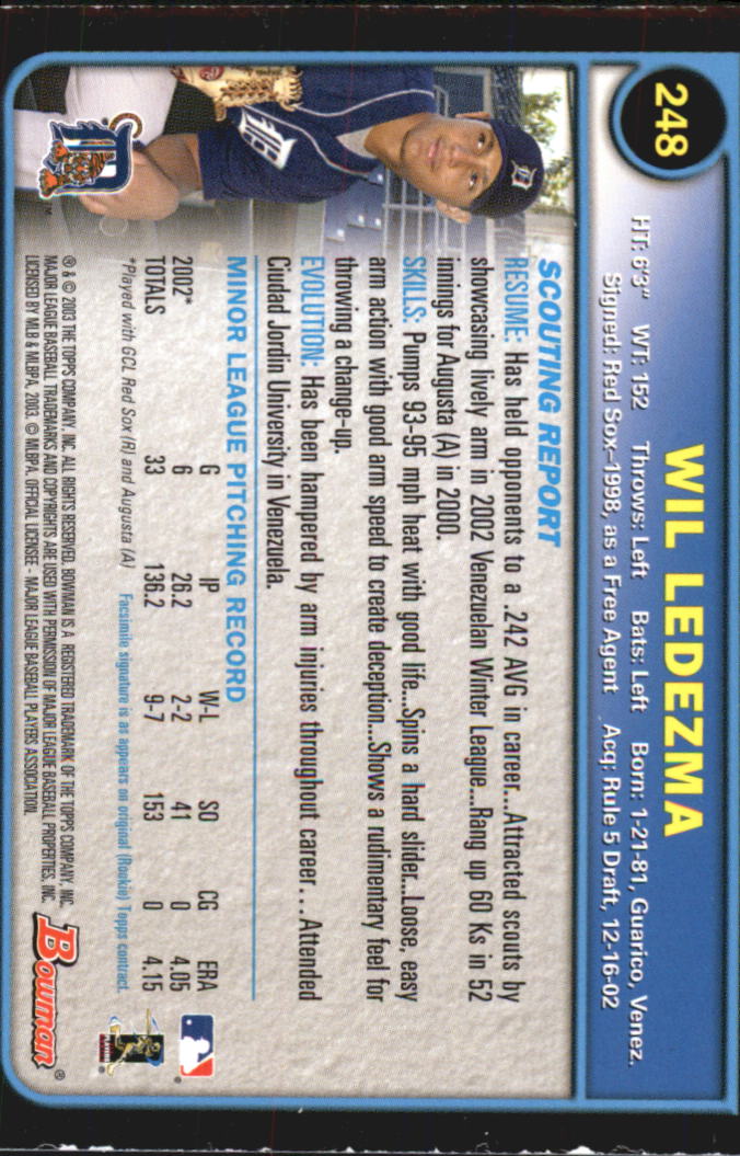 2003 Bowman Baseball "Gold" Parallel Cards - Picture 265 of 337
