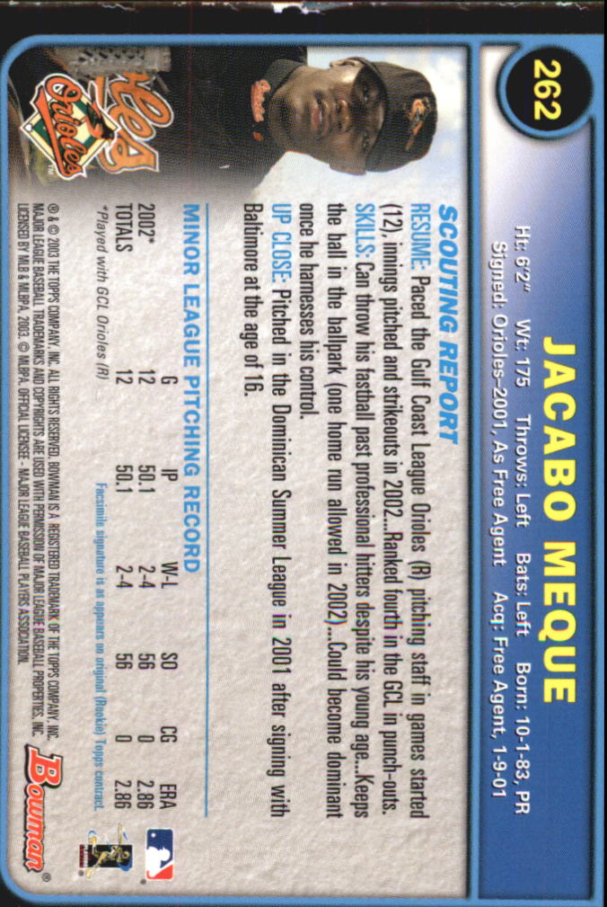 2003 Bowman Baseball "Gold" Parallel Cards - Picture 283 of 337