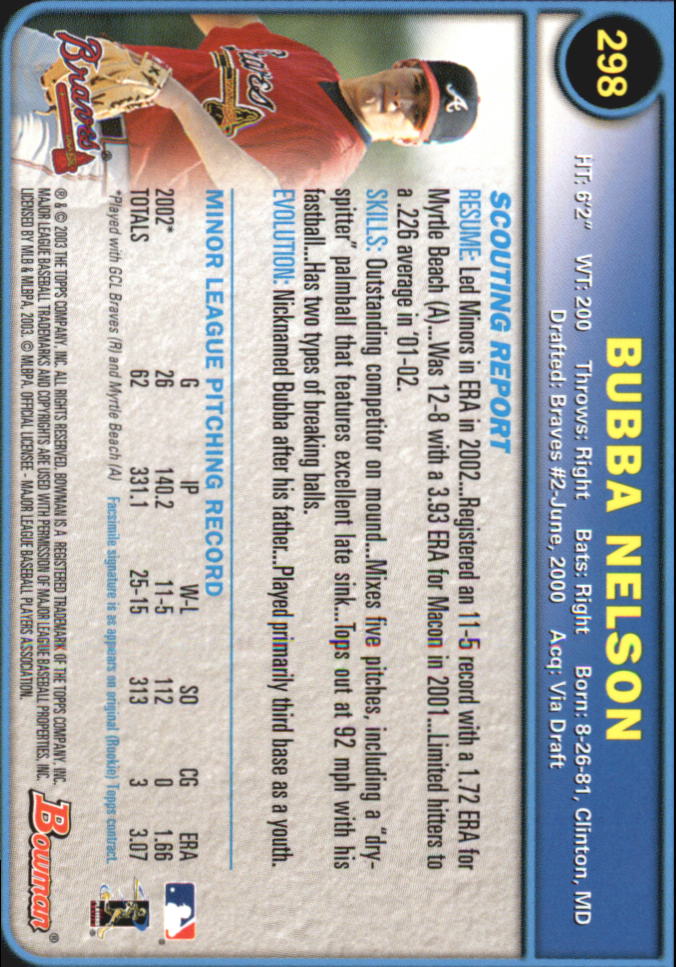 2003 Bowman Baseball "Gold" Parallel Cards - Picture 309 of 337