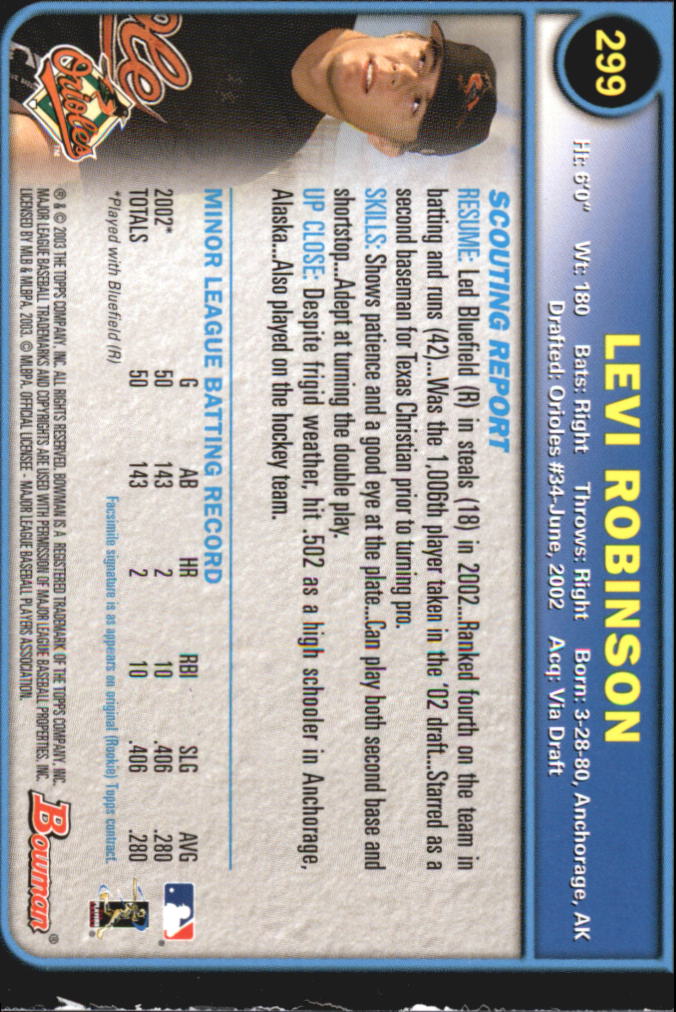 2003 Bowman Baseball "Gold" Parallel Cards - Picture 311 of 337