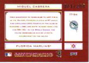 2004 Absolute Memorabilia Tools of the Trade Red #TT94 Miguel Cabrera back image